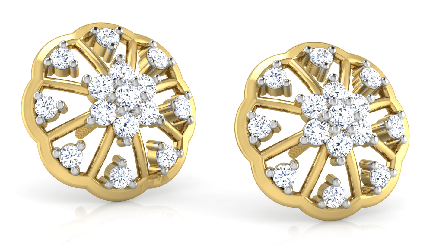 Flora Aura Diamond Earrings