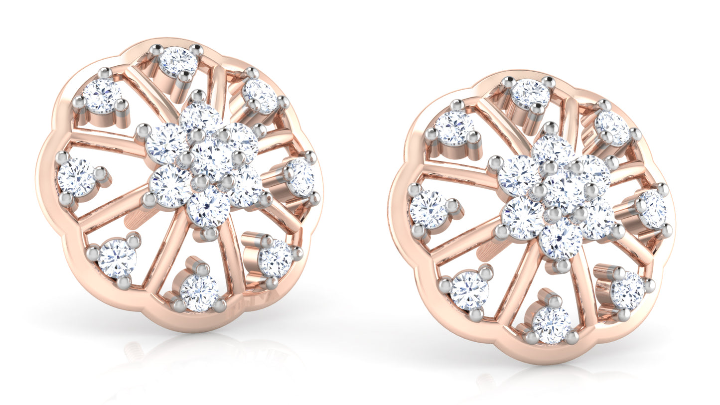 Flora Aura Diamond Earrings