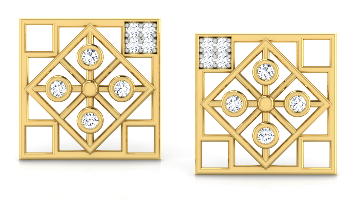 Deluxe Delight Diamond Earrings