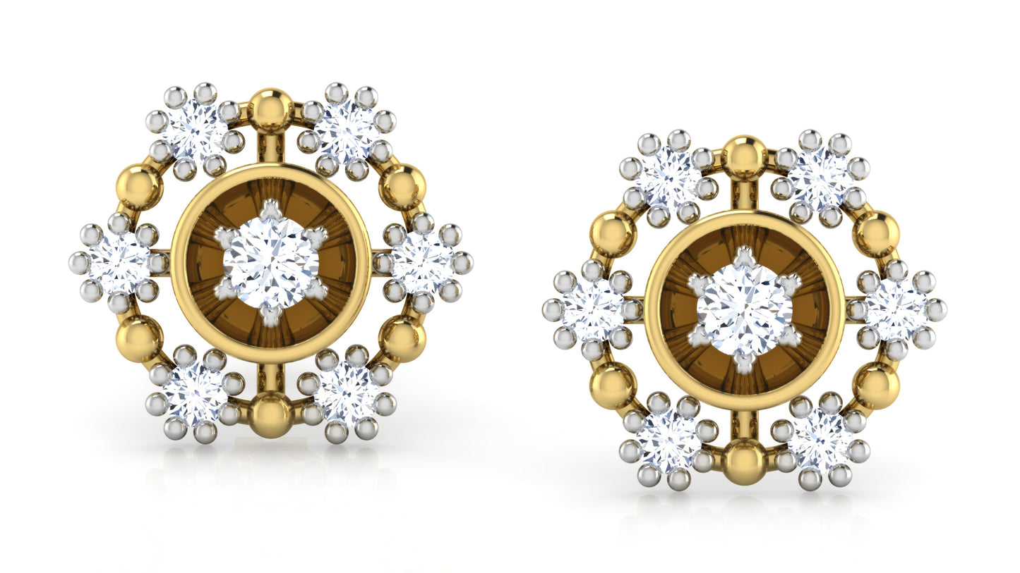 Floral Appeal Diamond Earrings