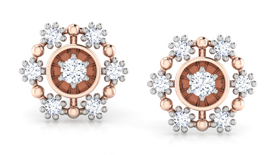 Floral Appeal Diamond Earrings