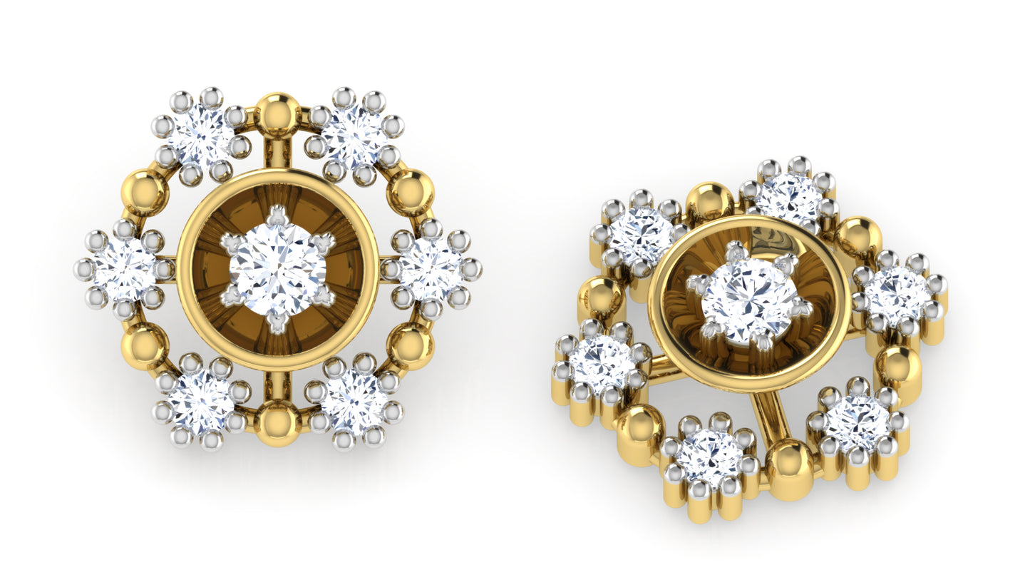 Floral Appeal Diamond Earrings