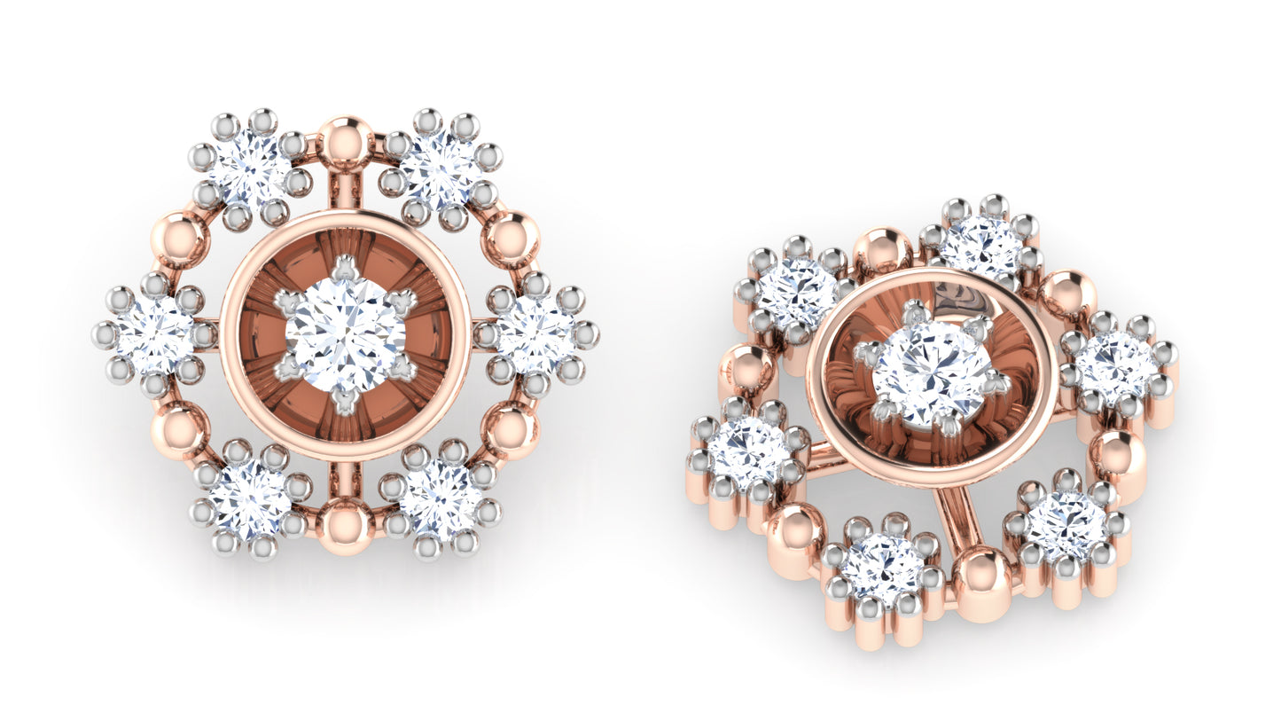 Floral Appeal Diamond Earrings