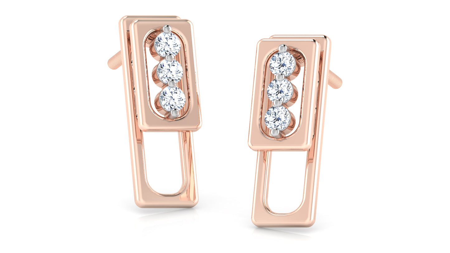 Warm Charm Diamond Earrings