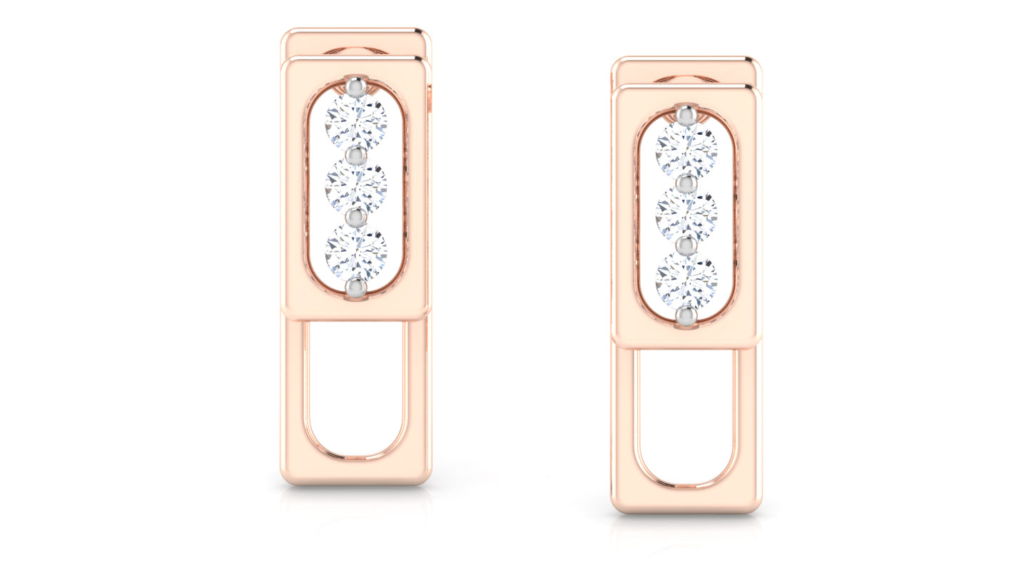 Warm Charm Diamond Earrings