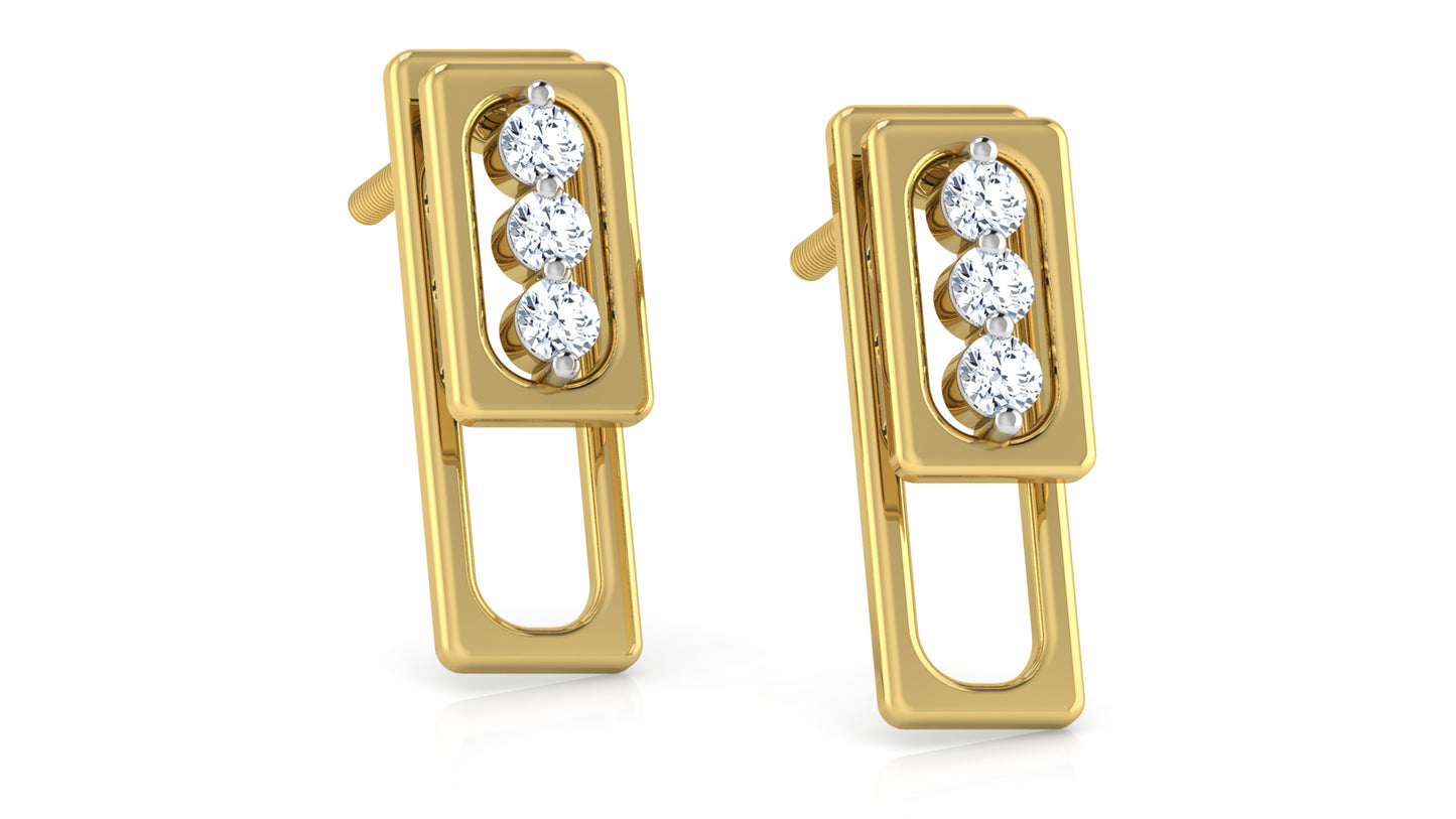 Warm Charm Diamond Earrings