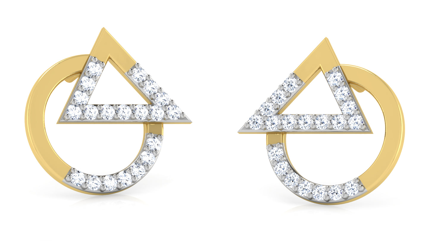 Diamond Pitch Diamond Earrings