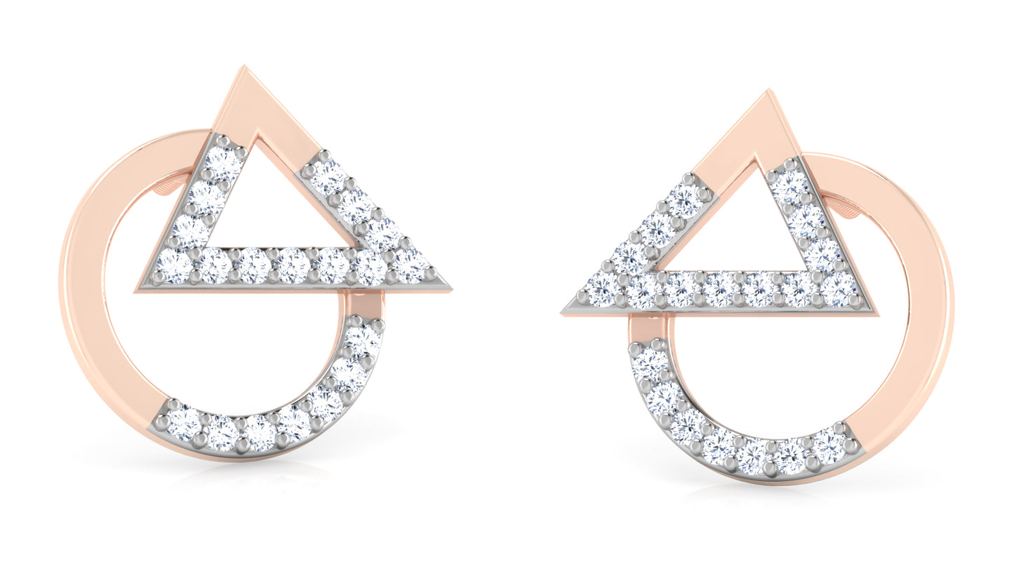 Diamond Pitch Diamond Earrings