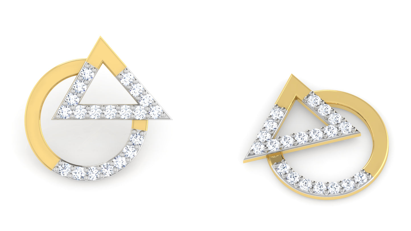 Diamond Pitch Diamond Earrings