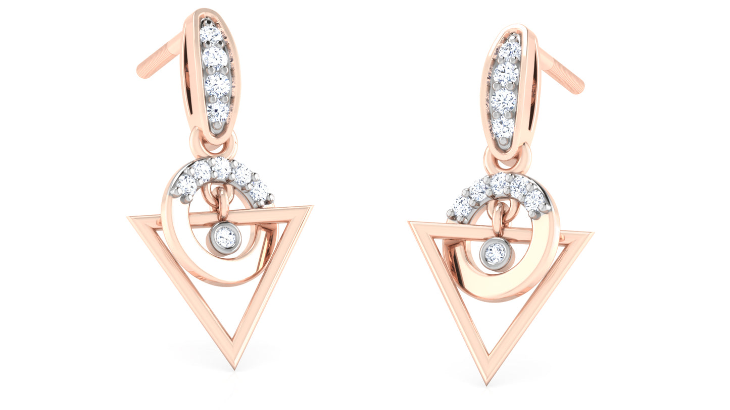 Ornate Oath Diamond Earrings