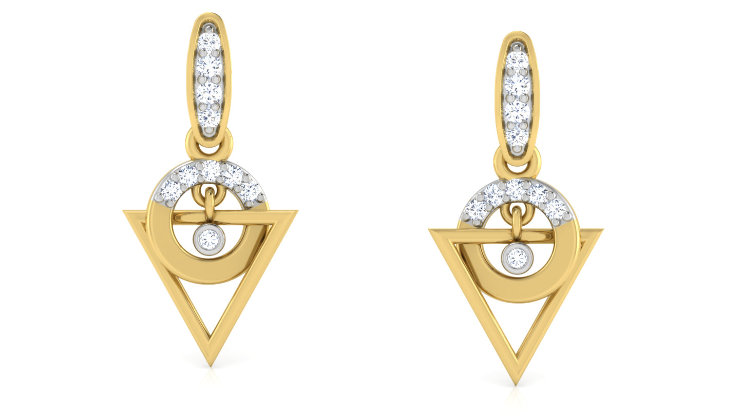 Ornate Oath Diamond Earrings