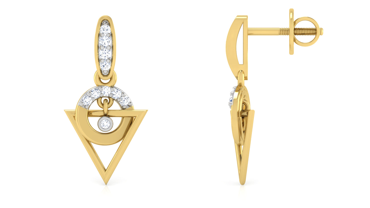 Ornate Oath Diamond Earrings