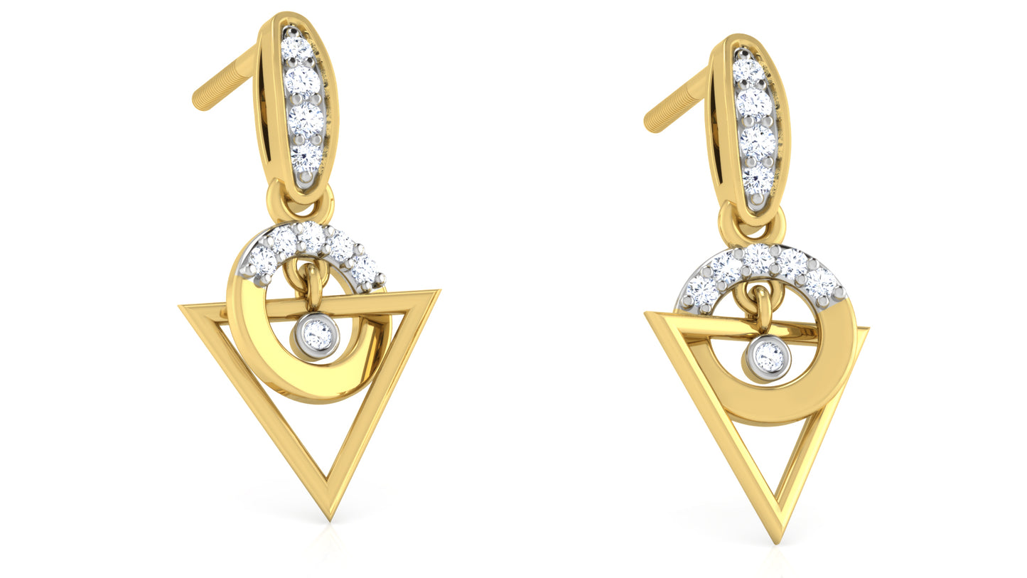 Ornate Oath Diamond Earrings