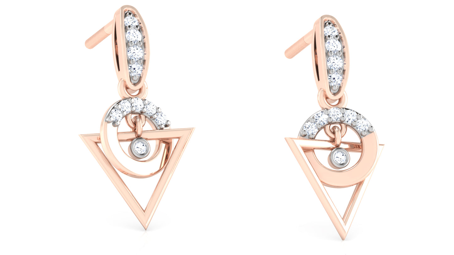 Ornate Oath Diamond Earrings