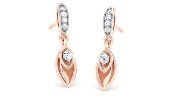 Leafy Touch Diamond Earrings