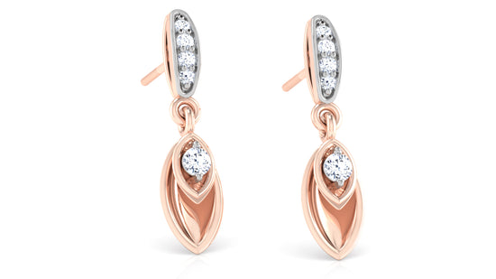 Leafy Touch Diamond Earrings