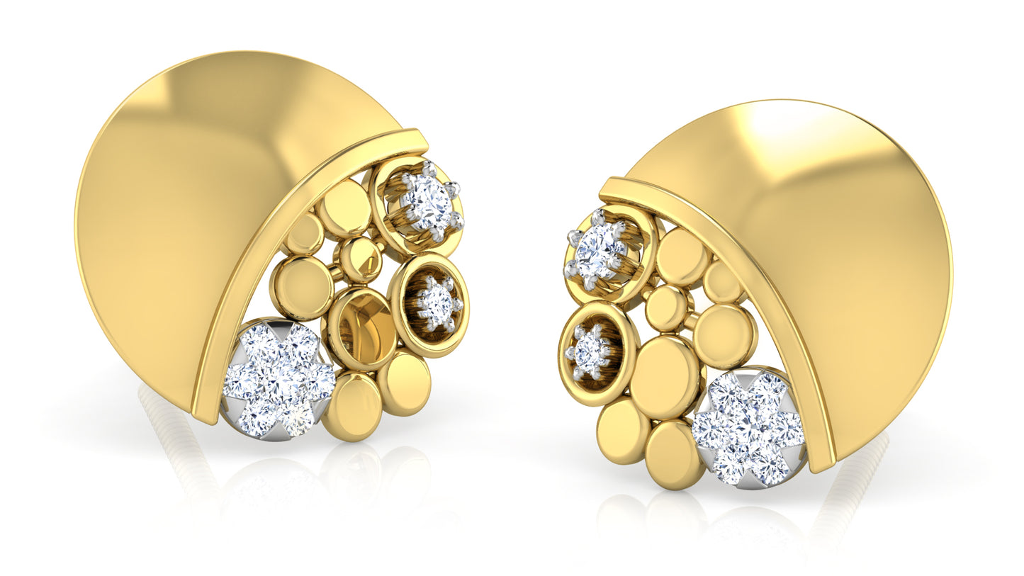 Cuppa Goldmonds Diamond Earrings