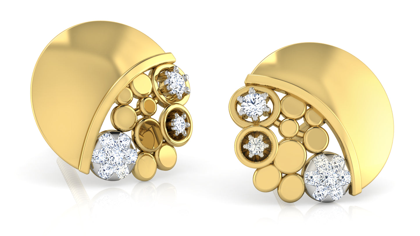 Cuppa Goldmonds Diamond Earrings