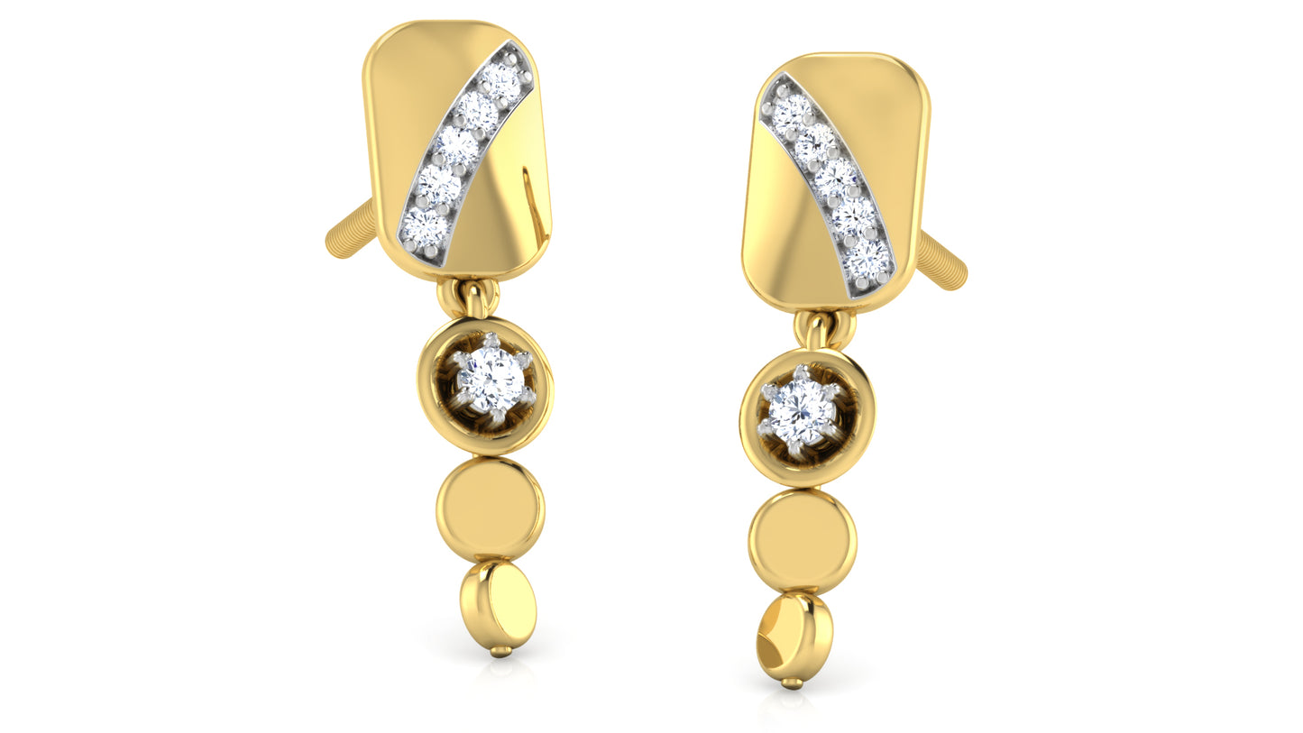 Dainty Flaunty Diamond Earrings