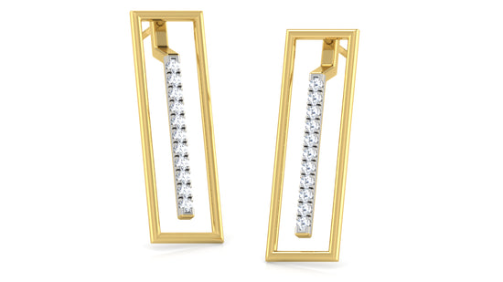 Sleeky Cheeky Diamond Earrings