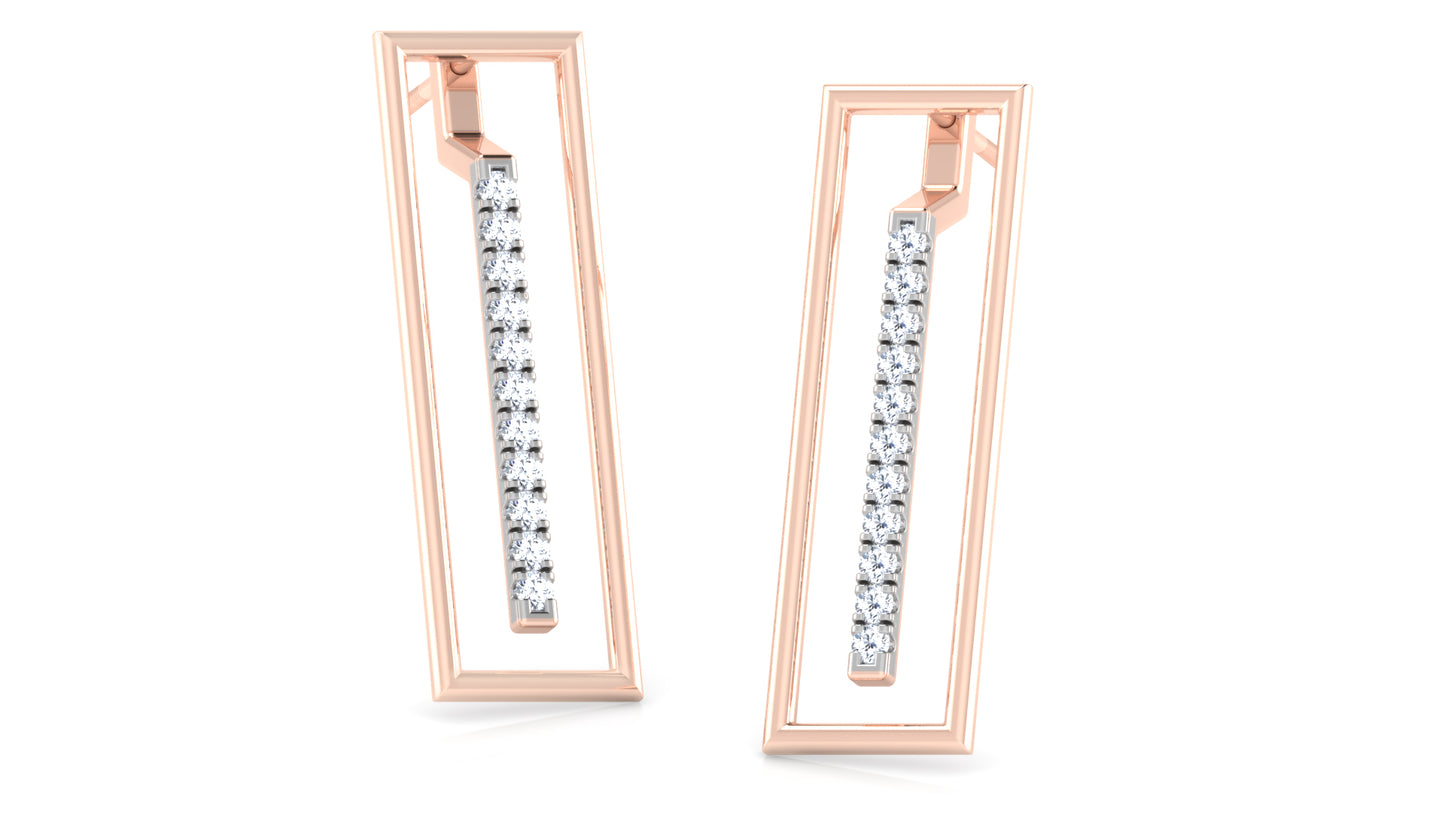 Sleeky Cheeky Diamond Earrings