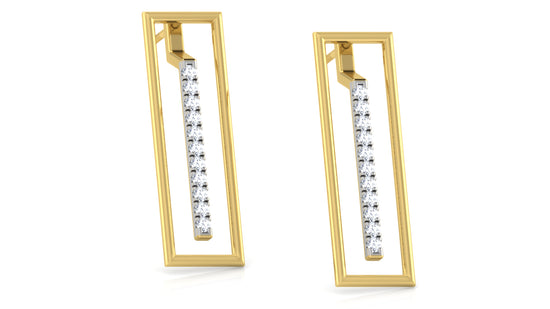 Sleeky Cheeky Diamond Earrings