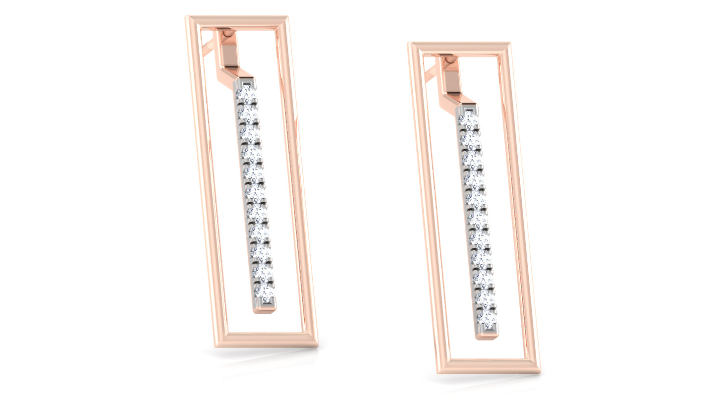 Sleeky Cheeky Diamond Earrings