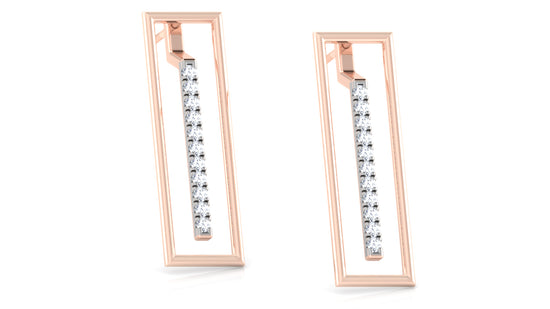 Sleeky Cheeky Diamond Earrings