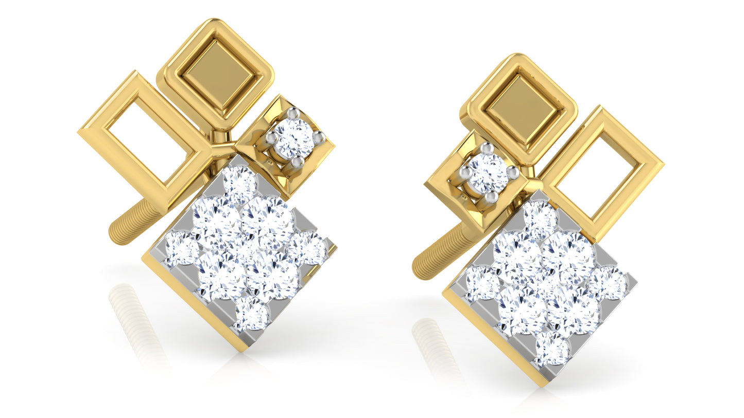 Triple Joy Diamond Earrings