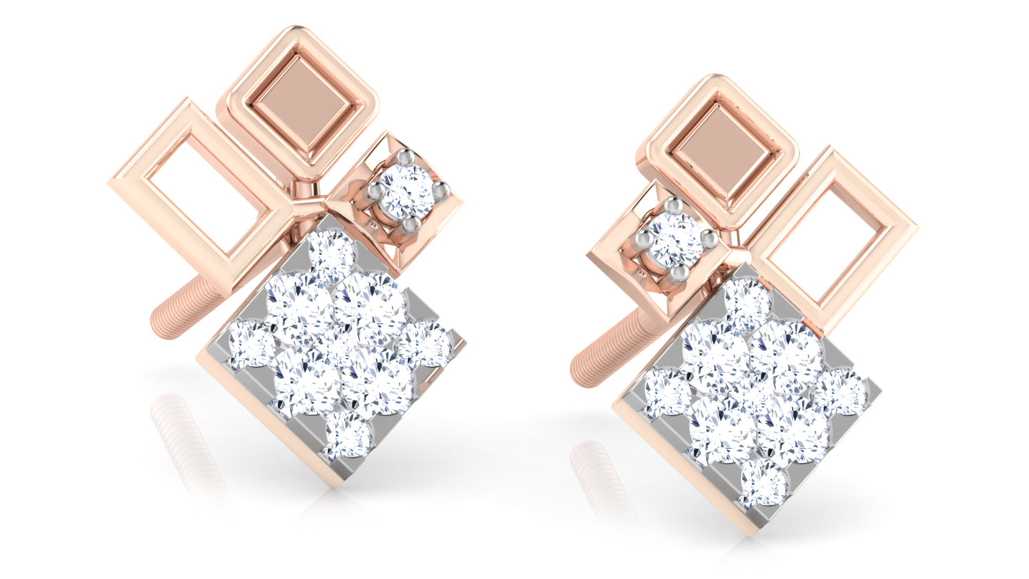 Triple Joy Diamond Earrings