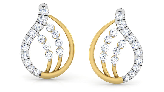 Water Droplet Diamond Earrings