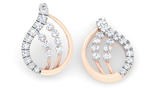 Water Droplet Diamond Earrings