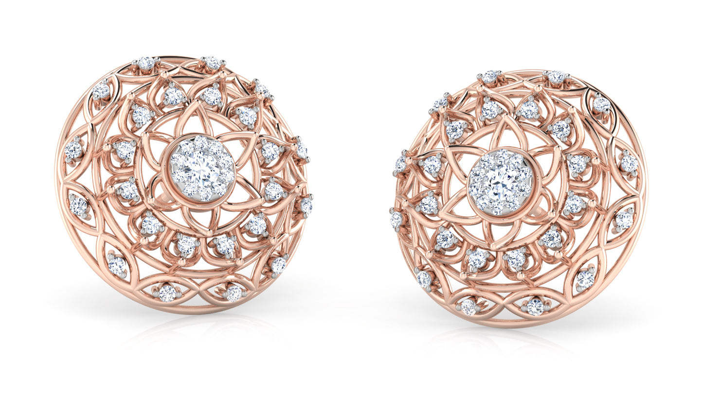 Nature's Basket Diamond Earrings