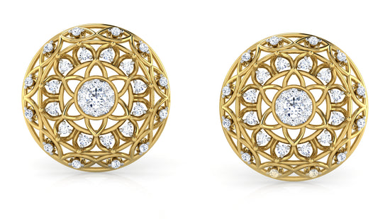 Nature's Basket Diamond Earrings