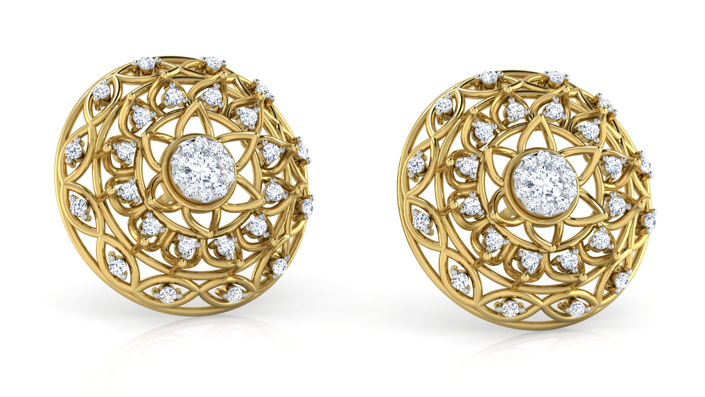 Nature's Basket Diamond Earrings