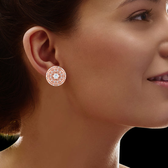 Nature's Basket Diamond Earrings