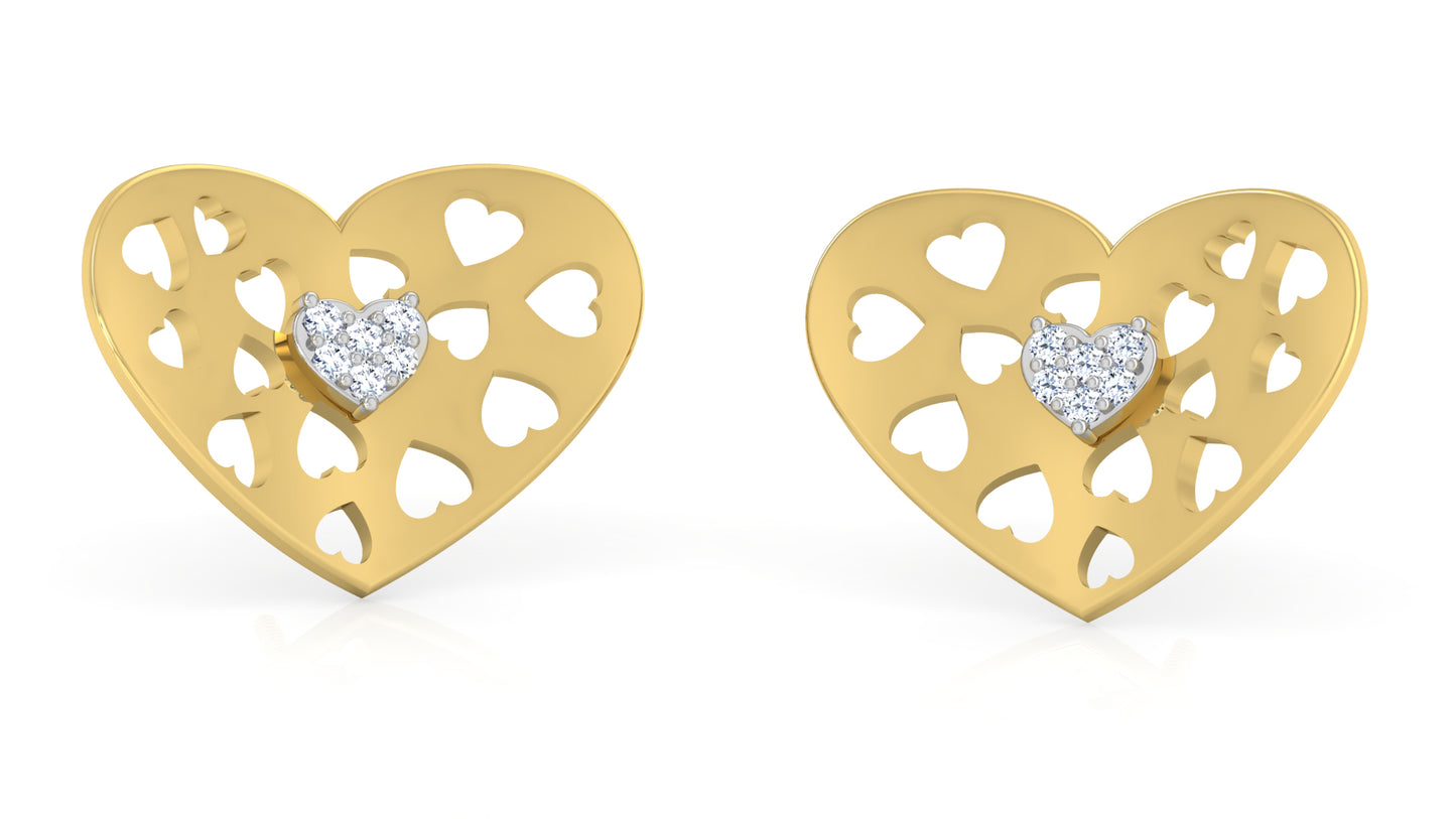 Only Hearts Diamond Earrings