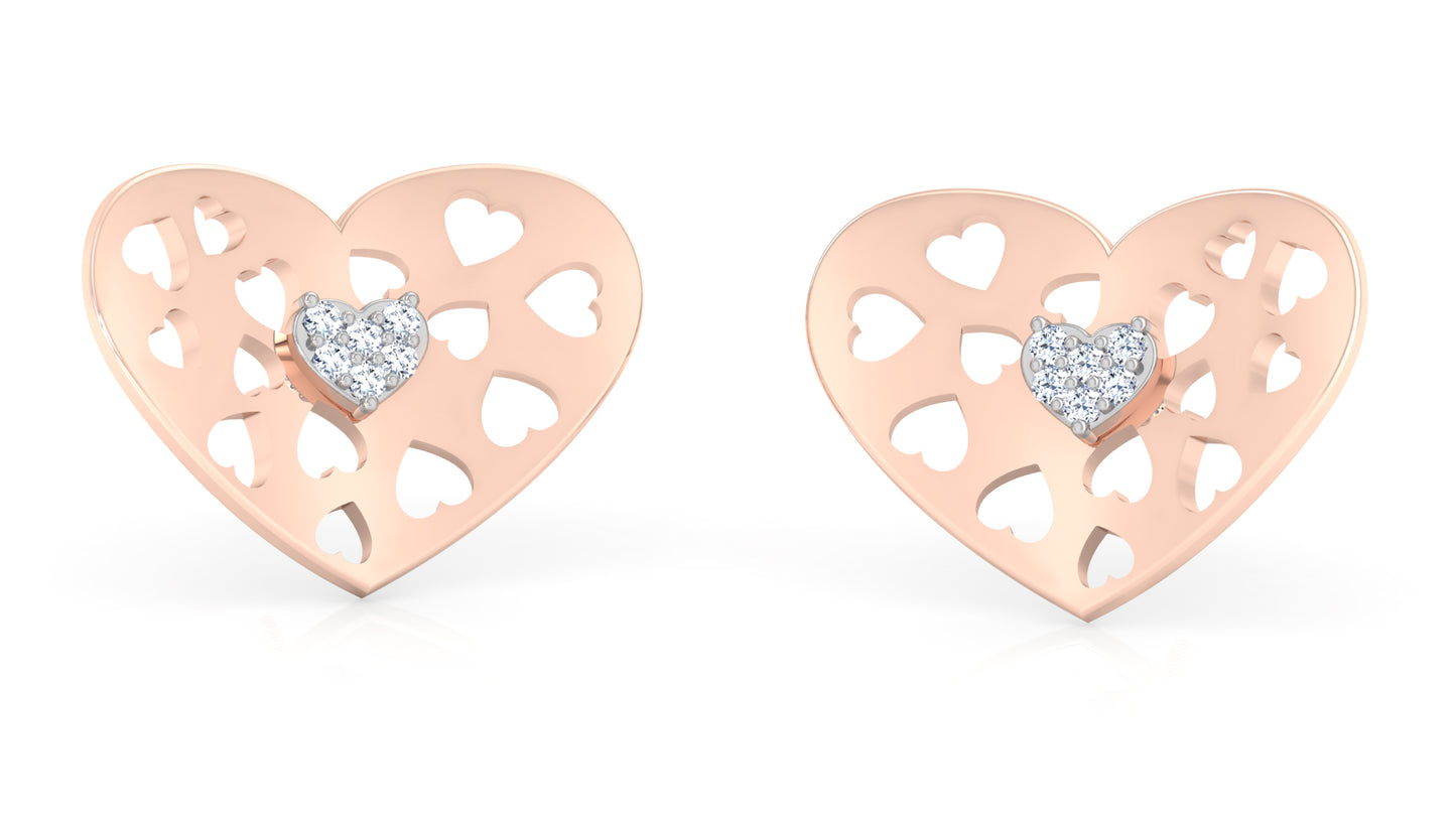 Only Hearts Diamond Earrings