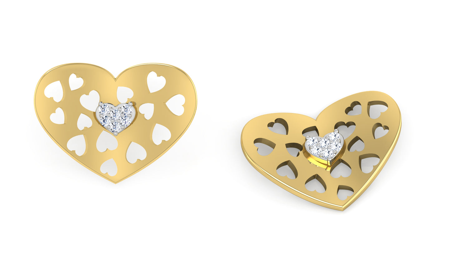 Only Hearts Diamond Earrings