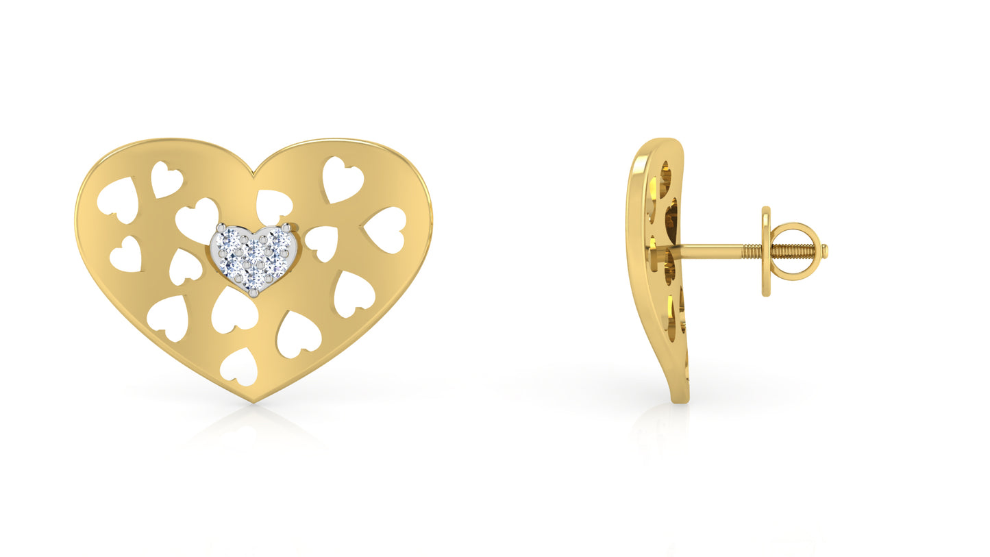 Only Hearts Diamond Earrings