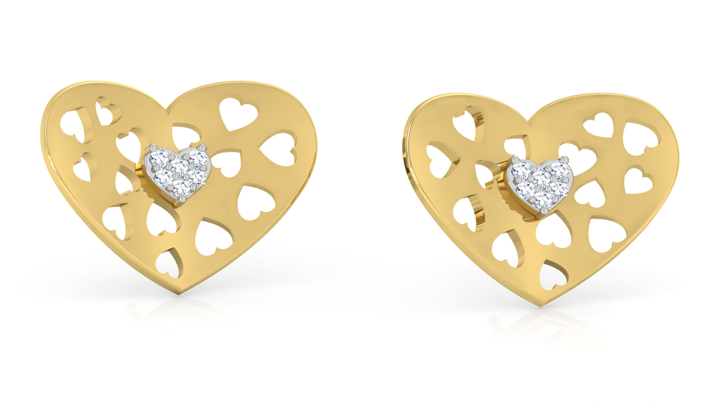 Only Hearts Diamond Earrings