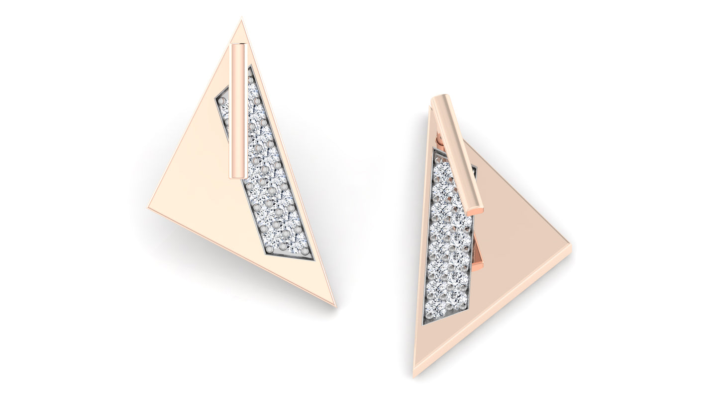 Sandwich Special Diamond Earrings