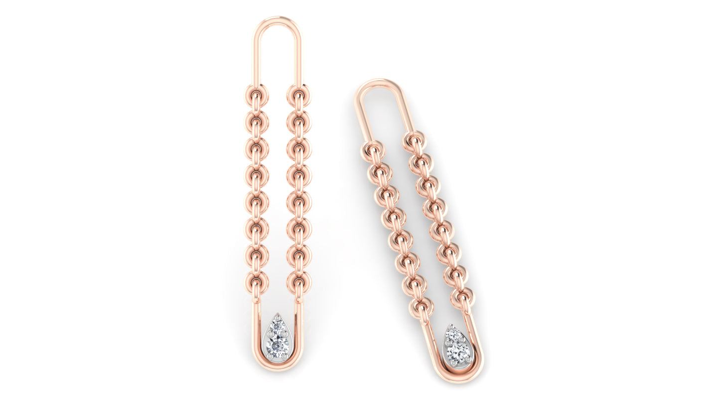 Linking Beauty Diamond Earrings