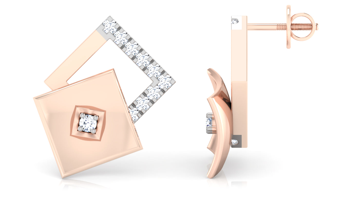 Elegant Layers Diamond Earrings