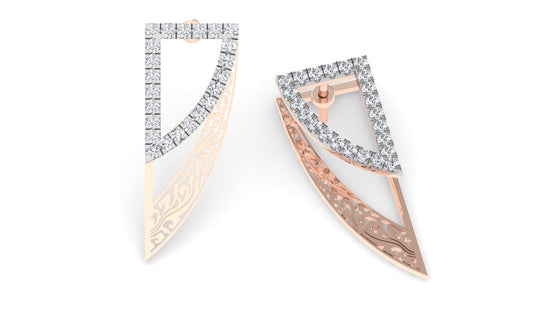 Sword Beauty Diamond Earrings