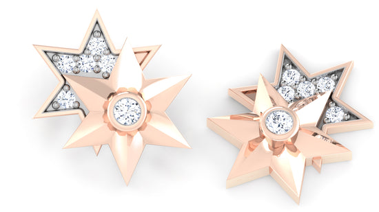 Starry Duo Diamond Earrings