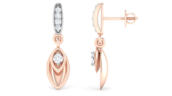 Leafy Touch Diamond Earrings