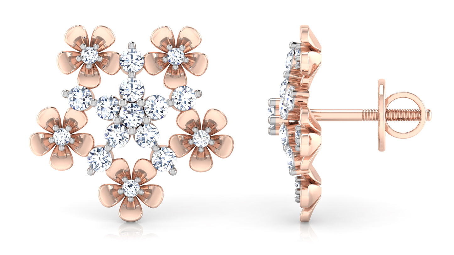 Flower Rush Diamond Earrings