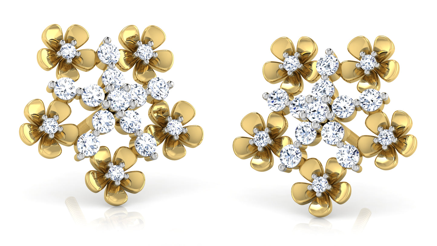 Flower Rush Diamond Earrings