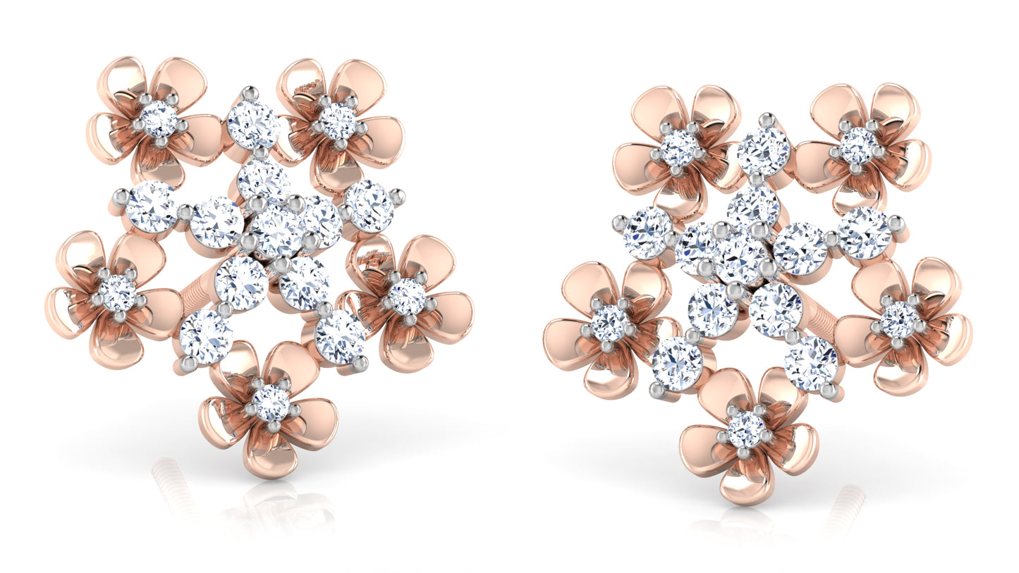 Flower Rush Diamond Earrings